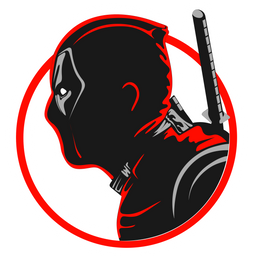 Deadpool In The Shadow Sticker - Sticker Mania