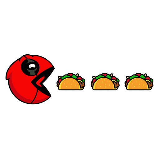 here is a Deadpool Pac-Man Sticker from the Deadpool collection for sticker mania