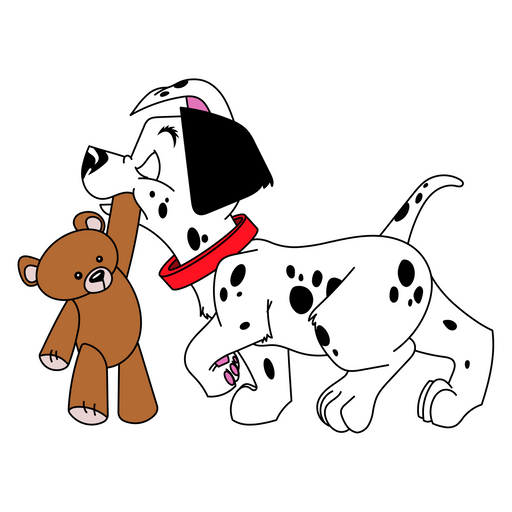 here is a 101 Dalmatians Two-Tone and Toy Sticker from the Disney Cartoons collection for sticker mania