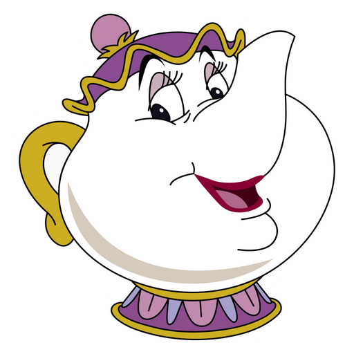 here is a Beauty and the Beast Mrs Potts Sticker from the Disney Cartoons collection for sticker mania