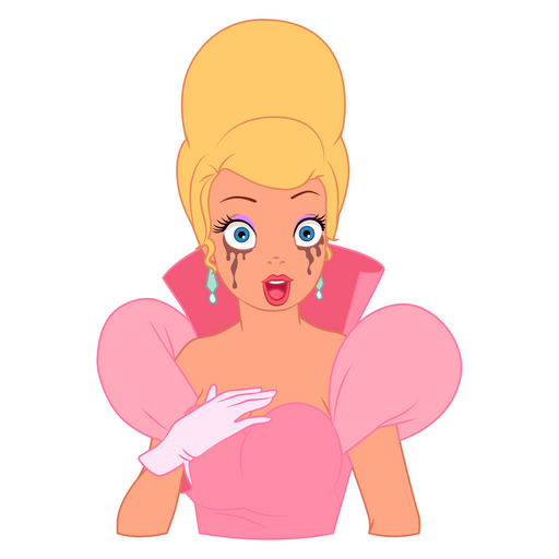 here is a The Princess and the Frog Charlotte La Bouff at the Ball Sticker from the Disney Cartoons collection for sticker mania