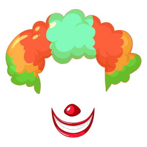 here is a Clown Face Sticker from the Face Decorations collection for sticker mania