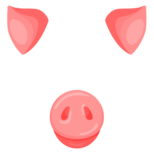 here is a Pig Face Decoration Sticker from the Face Decorations collection for sticker mania