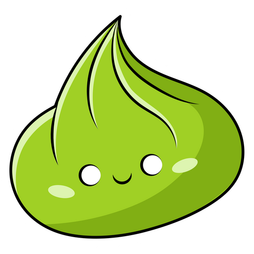 here is a Cute Wasabi Sticker from the Food and Beverages collection for sticker mania