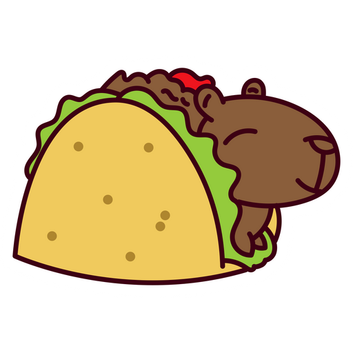 here is a Tacobara Sticker from the Food and Beverages collection for sticker mania