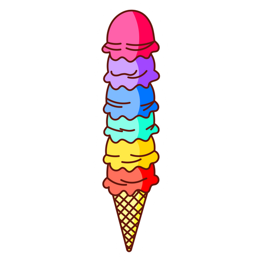 here is a Variegated Ice Cream Sticker from the Food and Beverages collection for sticker mania