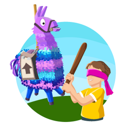 here is a Fortnite Llama Have Fun at the Birthday Party from the Fortnite collection for sticker mania