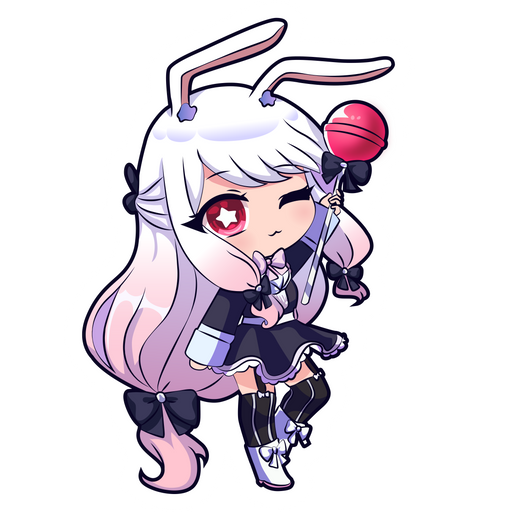 here is a Gacha Life Yukina Sticker from the Games collection for sticker mania