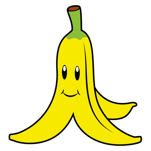 here is a Super Mario Banana Peel Sticker from the Super Mario collection for sticker mania