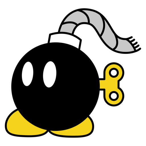 here is a Super Mario Bob-Omb Sticker from the Super Mario collection for sticker mania