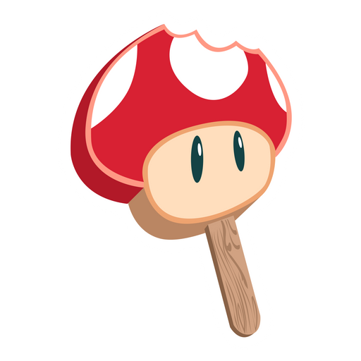 here is a Super Mario Super Mushroom Ice Pop Sticker from the Super Mario collection for sticker mania