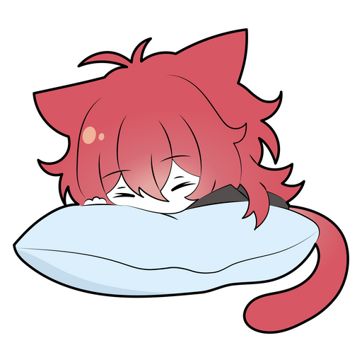 here is a Genshin Impact Cat Diluc Sticker from the Genshin Impact collection for sticker mania