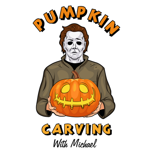 here is a Pumpkin Carving with Michael Myers Sticker from the Halloween collection for sticker mania