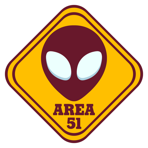 here is a Area 51 Road Sign Sticker from the Hilarious Road Signs collection for sticker mania