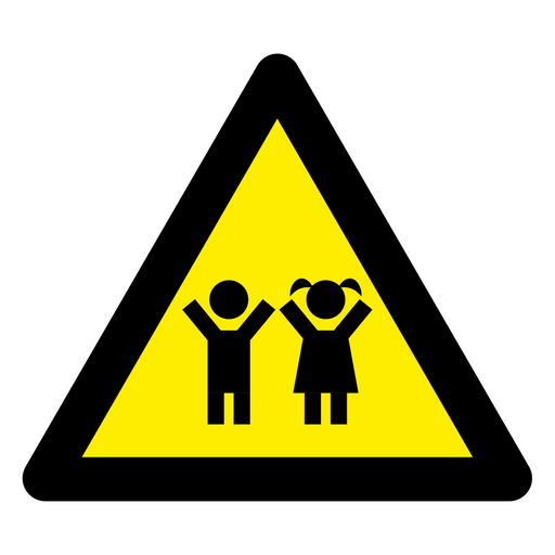 here is a Children Road Sign Sticker from the Hilarious Road Signs collection for sticker mania