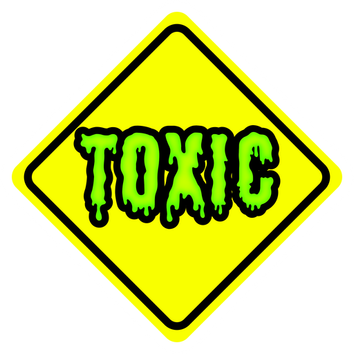 here is a Toxic Road Sign Sticker from the Hilarious Road Signs collection for sticker mania