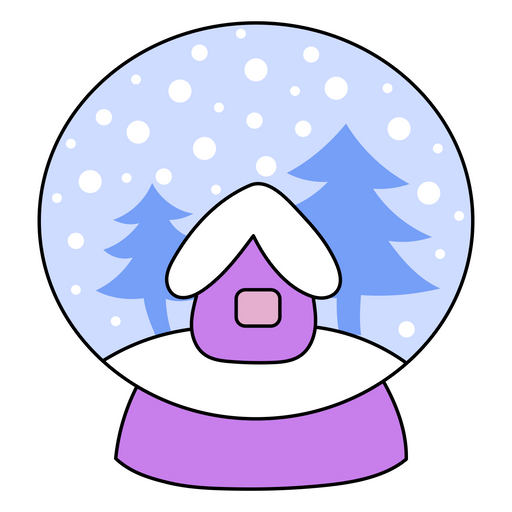 here is a Christmas Snow Globe Sticker from the Holidays collection for sticker mania