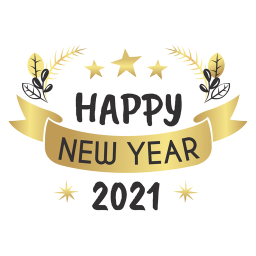 here is a Happy New Year 2021 Sticker from the Holidays collection for sticker mania