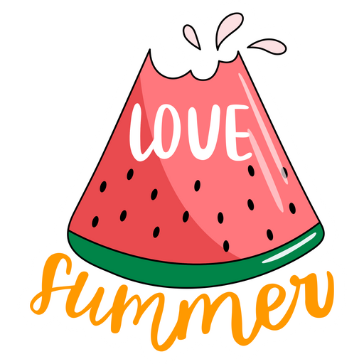 here is a Love Summer Watermelon Sticker from the Holidays collection for sticker mania