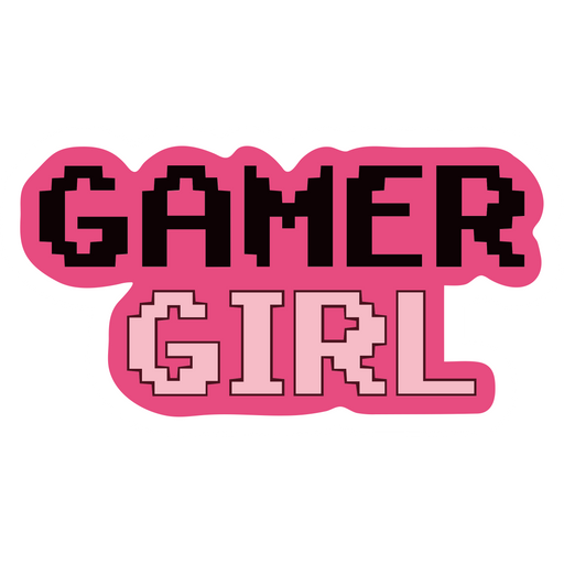 here is a Gamer Girl Sticker from the Inscriptions and Phrases collection for sticker mania
