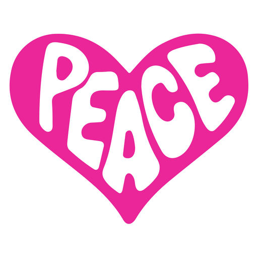 here is a Heart Peace Sticker from the Inscriptions and Phrases collection for sticker mania