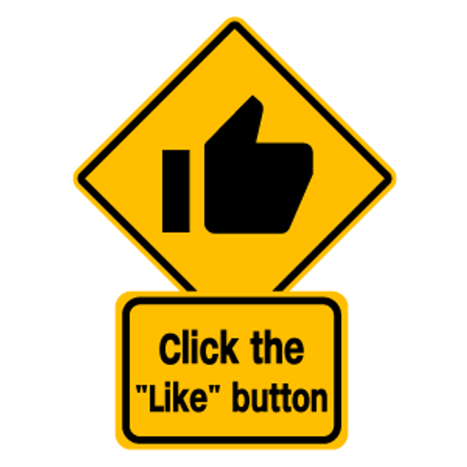 here is a Click the Like Button Road Sign from the Into the Web collection for sticker mania