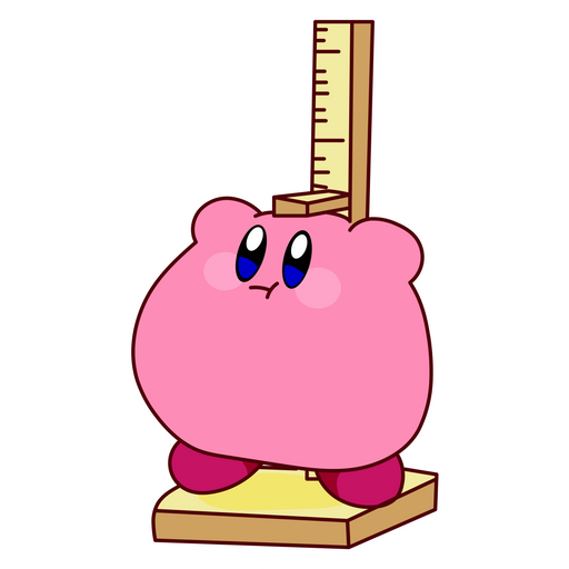 here is a Kirby Growth Sticker from the Kirby collection for sticker mania