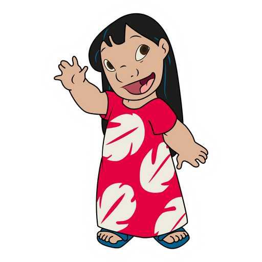 here is a Lilo Aloha Sticker from the Lilo & Stitch collection for sticker mania
