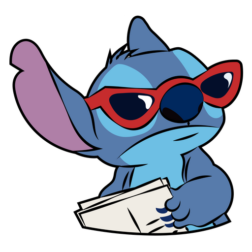 here is a Stitch in Sunglasses Sticker from the Lilo & Stitch collection for sticker mania