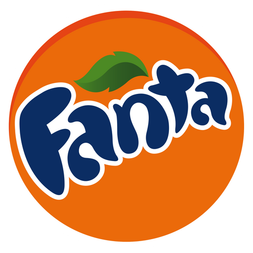 here is a Fanta Sticker from the Logo collection for sticker mania