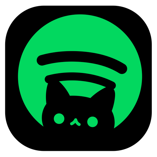 here is a Spotify Cat Logo Sticker from the Logo collection for sticker mania