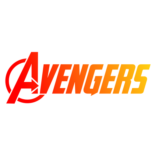 here is a Avengers Logo Sticker from the Marvel collection for sticker mania