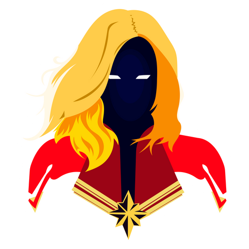 here is a Carol Susan Danvers aka Captain Marvel Sticker from the Marvel collection for sticker mania