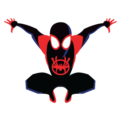 here is a Miles Morales Jumps Sticker from the Marvel collection for sticker mania