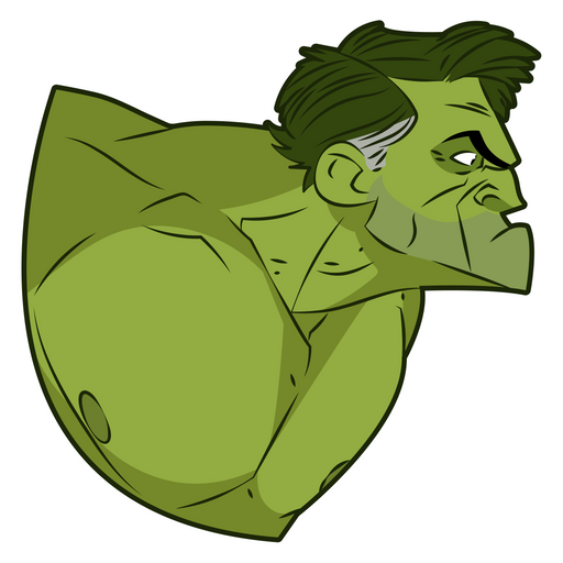 here is a Old Hulk Sticker from the Marvel collection for sticker mania