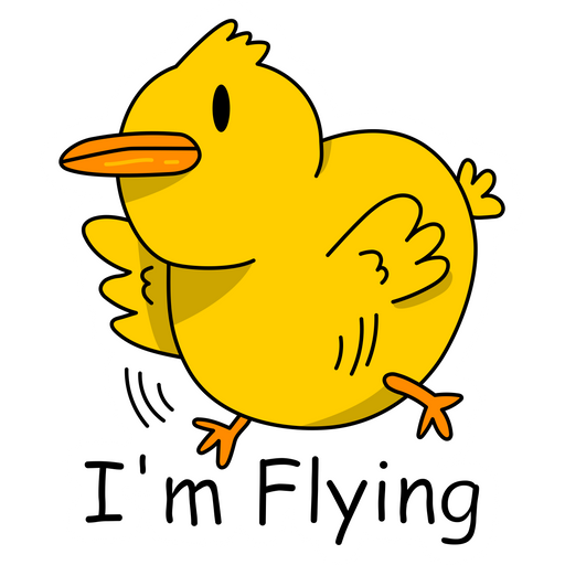 here is a Chick I'm Flying Meme Sticker from the Memes collection for sticker mania