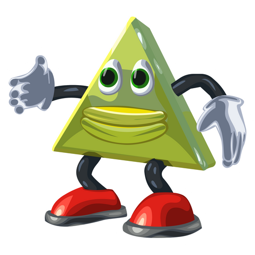 here is a Dancing Triangle Meme Sticker from the Memes collection for sticker mania