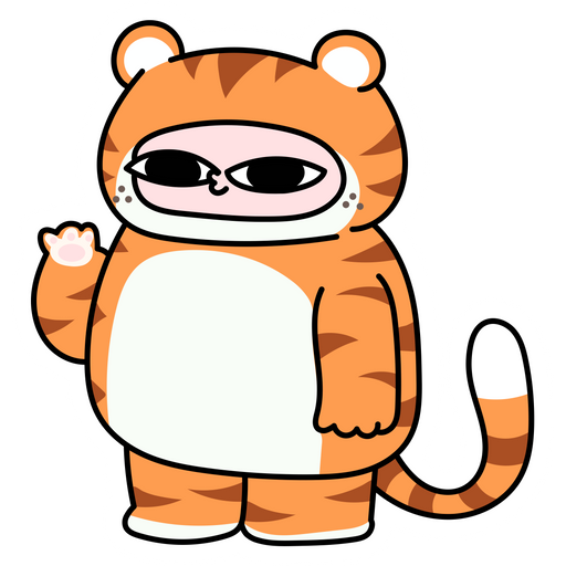 here is a Ketnipz Tiger Meme Sticker from the Memes collection for sticker mania