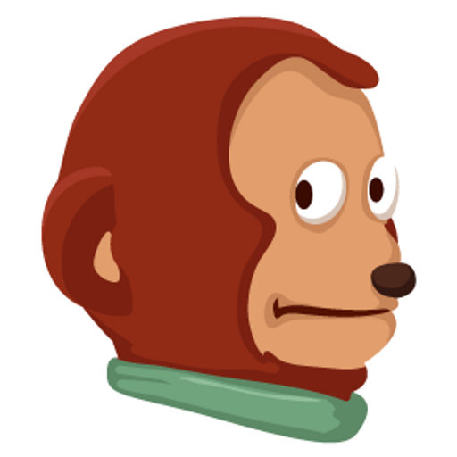 here is a Awkward Look Monkey Puppet from the Memes collection for sticker mania