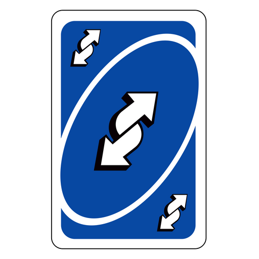 here is a Uno Reverse Card Meme Sticker from the Memes collection for sticker mania