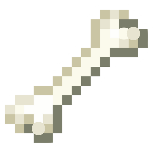 here is a Minecraft Bone Sticker from the Minecraft collection for sticker mania