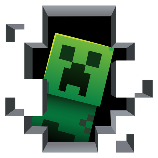 here is a Minecraft Creeper Inside Sticker from the Minecraft collection for sticker mania