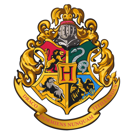 here is a Hogwarts Logo Sticker from the Movies and Series collection for sticker mania