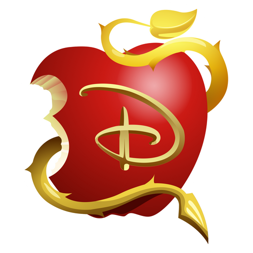 here is a Descendants Apple Logo Sticker from the Disney Cartoons collection for sticker mania