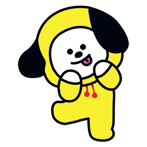 here is a BTS BT21 Chimmy Jimin Sticker from the K-Pop collection for sticker mania