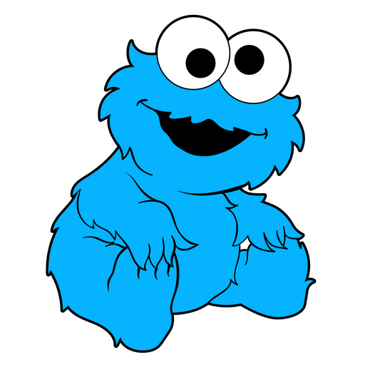 here is a Baby Cookie Monster Sticker from the Movies and Series collection for sticker mania