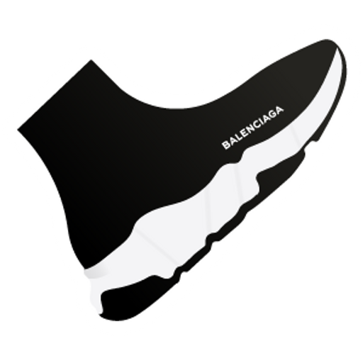 here is a Balenciaga Speed Knitted Sneaker Sticker from the Noob Pack collection for sticker mania