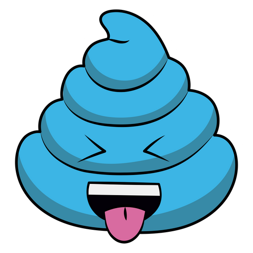 here is a Blue Poo Sticker from the Noob Pack collection for sticker mania