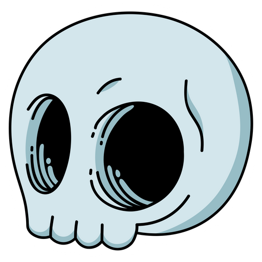 here is a Cartoon Skull Sticker from the Noob Pack collection for sticker mania