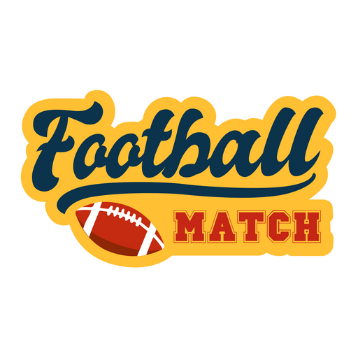 here is a Football Match Retro Style Sticker from the Inscriptions and Phrases collection for sticker mania